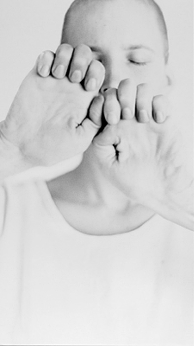 Nachdenken, sw Handabzug